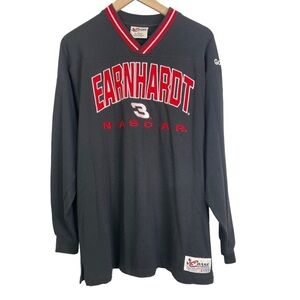 Vintage Chase Authentics NASCAR #3 Dale Earnhardt Men’s Long Sleeve V-neck Shirt